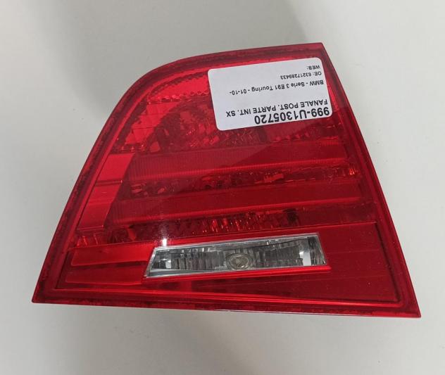 FANALE POST. PARTE INT. SX 999-U1305720 Parti elettriche  Fanaleria  Fanali  Fanale post. sx. BMW - Serie 3 E91 Touring - 01-10-2008 - 01-07-2012