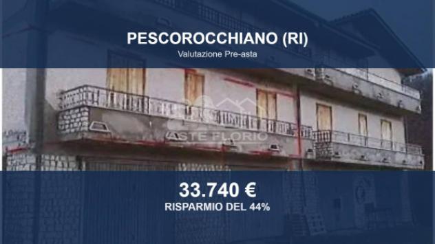 Immobile in asta di 105 m², box auto in vendita a Pescorocchiano