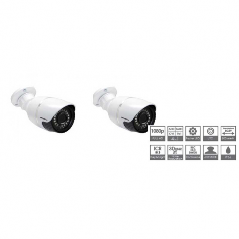 Sistema videosorveglianza completo con DVR, 2 telecamere, HDD 1TB e monitor - Foto 5
