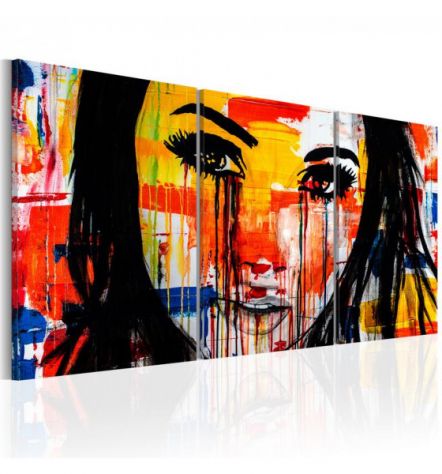 Quadro Donna Colorata Cm. 60x30 E 120x60 - ARREDALACASA