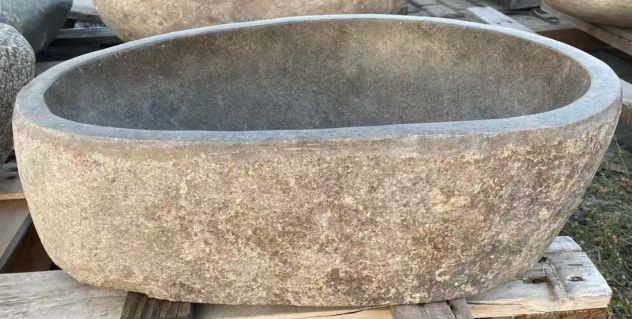 Lavabo lavandino da appoggio in pietra naturale 4 - Foto 6