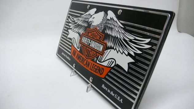Harley-davidson targa vintage moto collezionismo - Foto 3