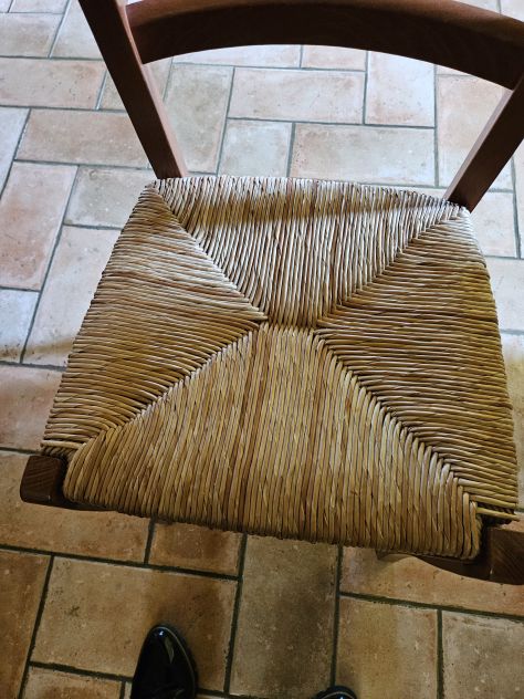 4 sedie in legno impagliate - Foto 5