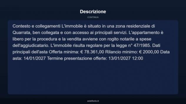 Immobile in asta di 103 m² con più di 5 locali in vendita a Quarrata - Foto 11