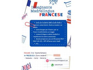 Ripetizioni o corsi di FRANCESE