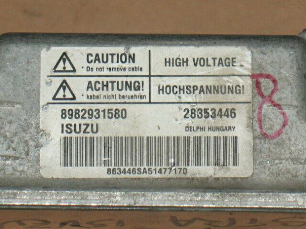 8982931580 ECU OPEL ISUZU 1.7 DTI 8982931580 GM 98293158 DELPHI 28353446 - Foto 4
