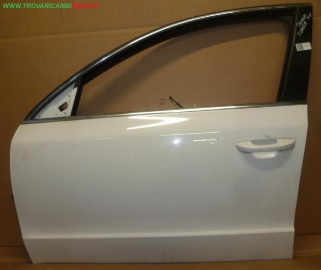 PORTA ANT.S. BIANCA CON ALZ  Carrozzeria  Lamierati esterni  Porte  Porta ant. sx. SKODA - SUPERB - 01-09-2008 - 01-08-2013, SKODA - SUPERB -