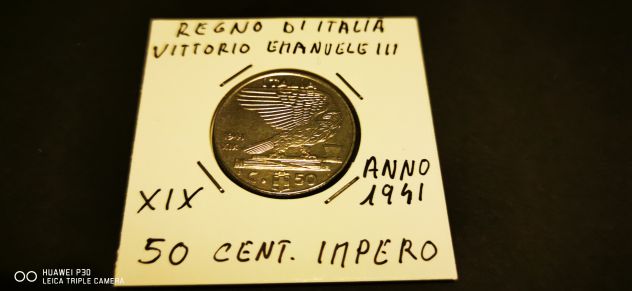 50 CENTESIMI VITTORIO EMANUELE III ANNO 1941 - Foto 3