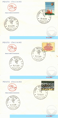 ITALIA BUSTE PRIMO GIORNO EMISSIONE 1975 - Foto 2