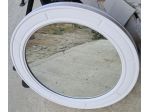 Specchio rotondo bianco Carrara e Matta