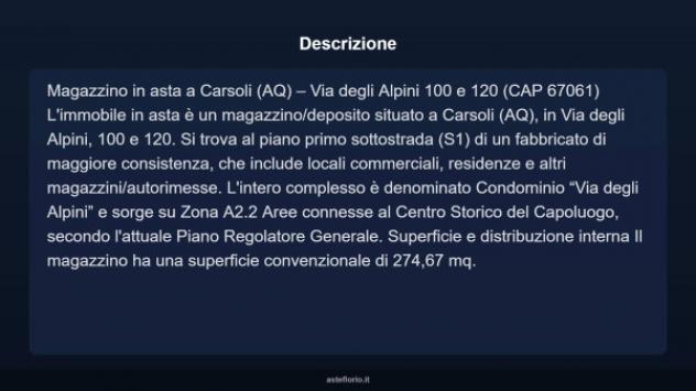 Immobile in asta di 274 m² in vendita a Carsoli - Foto 5