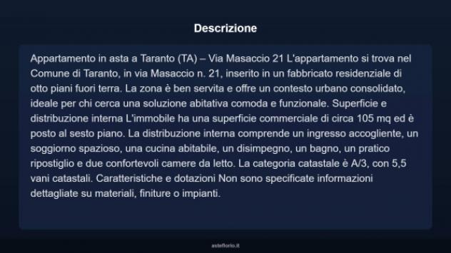 Immobile in asta di 105 m² in vendita a Taranto - Foto 7