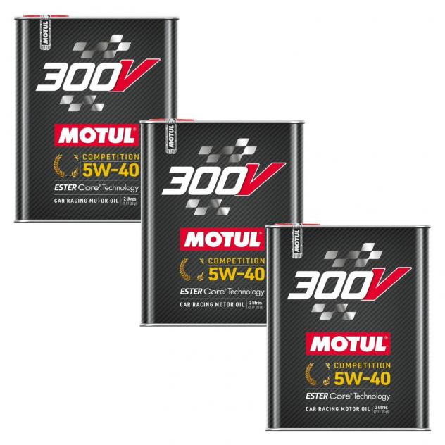 Motul 300V Competition 5W-40 Olio Racing Ester Core 6 Litri