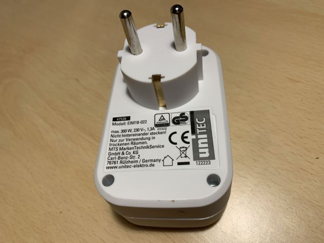 Adattatore con sensore crepuscolare uniTEC 47536 - Foto 5