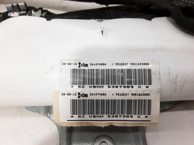 AIRBAG A TENDINA LATO SINISTRO PEUGEOT 3008 Serie 9801663080 (0916) - Foto 2