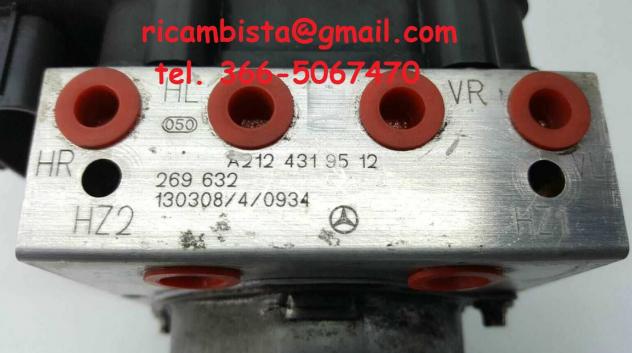 A2124319512 Mercedes Classe E 2.2 anno 2013 gruppo ABS pompa centralina - Foto 4