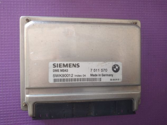 ECU CENTRALINA MOTORE SIEMENS ECU Siemens 5WK90012 DME MS43 DME 7511570BMW 75115