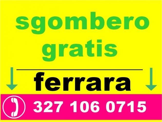 Sgombero ferrara e tutti provincia
