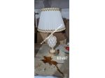 Tris lumi ceramica avorio perlato e foglia oro con spedizione