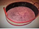 Cesto ovale in Ferro e legno 450x240 H10mm-