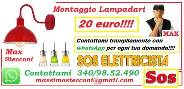 Montaggio lampadario Roma casal Palocco - Foto 2