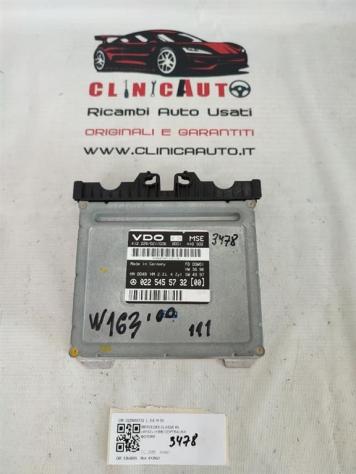 CENTRALINA MOTORE MERCEDES ML W163 2° Serie 0225455732 612963 diesel 2685 (0205)