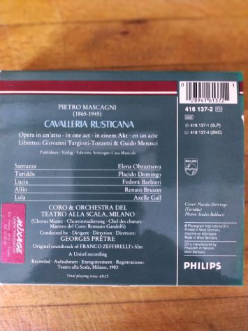 "Cavalleria rusticana" Domingo Cd - Foto 2