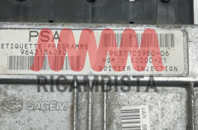 9637705980-06 9643134280 Citoren Saxo centralina motore Sagem
