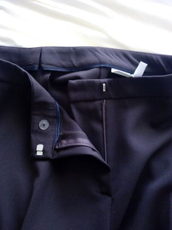 Pantaloni donna linea dritta marrone scuro - Foto 5