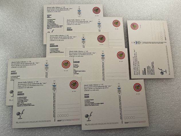 Cartoline Promocard ABSOLUT VODKA miste - Foto 7