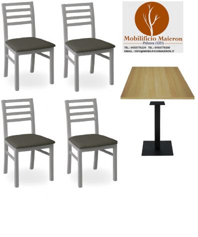 Set Benevento Sedie Tavoli Moderni cd830 Arredamento Bar Ristorante Pizzerie