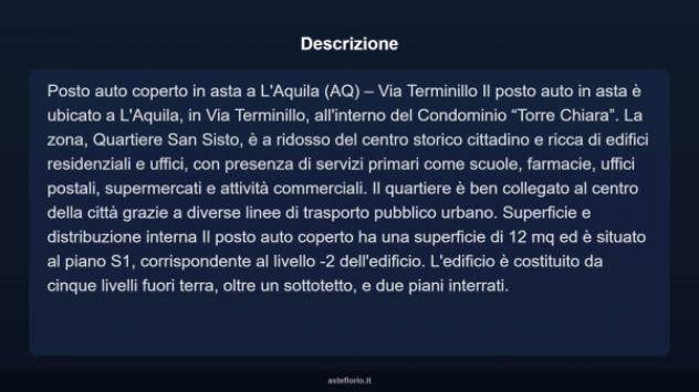 Immobile in asta di 12 m² in vendita a L'Aquila - Foto 3
