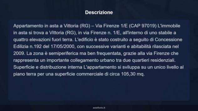 Immobile in asta di 100 m² con più di 5 locali e box auto in vendita a Vittoria - Foto 12