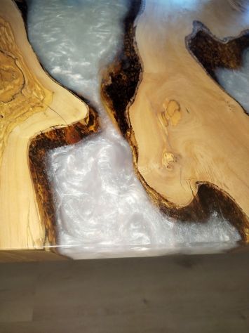 Tavolo in legno e resina - Foto 9