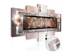 Quadro Elegante Glamour Con Vetro Acrilico Cm.100x50 E 200x100