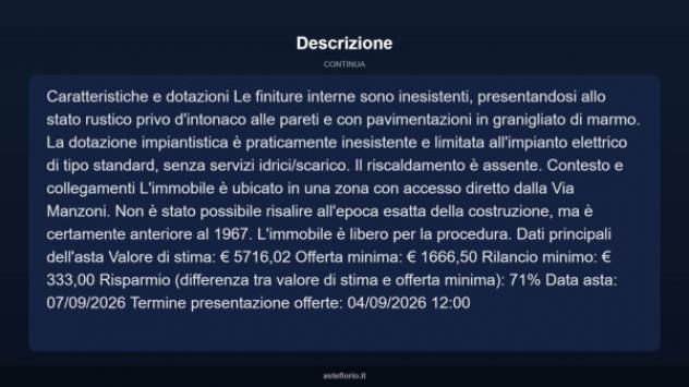 Immobile in asta di 26 m² in vendita a Carolei - Foto 5