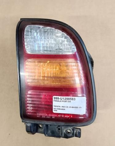 FANALE POST.DX 999-U1298583 Parti elettriche  Fanaleria  Fanali  Fanale post. dx. TOYOTA - RAV 4 II - 01-09-2000 - 01-12-2005