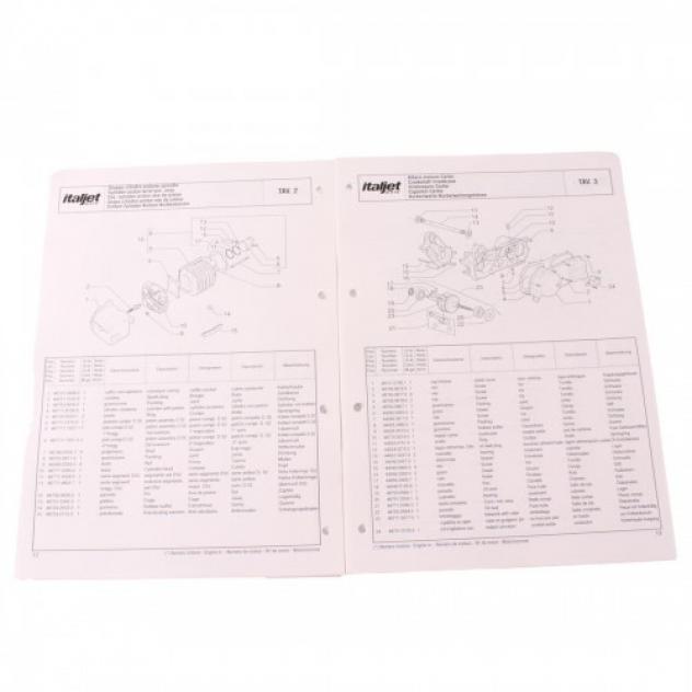 Catalogo ricambi per Italjet Millennium 100 - Foto 3