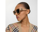 Occhiali da sole rettangolari BURBERRY modello "Knight" Colore Belge Nude