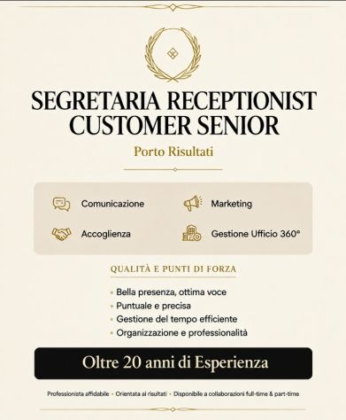 Segretaria-Customer-Reception-Addetta Marketing