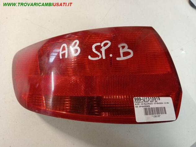 FANALE POST. EST. SX 999-U1310919 Parti elettriche  Fanaleria  Fanali  Fanale post. sx. AUDI - A3 Sportback - 01-09-2004 - 01-06-2008