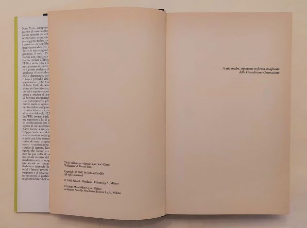 L'ora del leone di Nelson DeMille Ed.Mondadori, 2000 - Foto 6