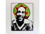 Quadro Pop Art dipinto a mano Bob Marley