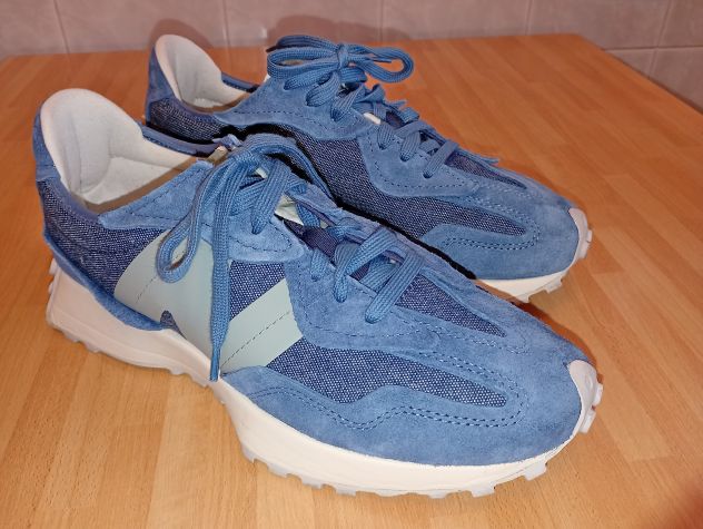 New Balance 327 Blue White Silver - Mod: WS327CH  - Pari al nuovo - Foto 2
