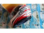 Casco integrale moto rosso grigio Axo Stealth Helmet red grey taglia S