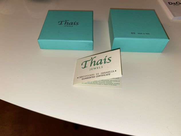 SCATOLA CON COPERCHIO+CUSCINO+CERTIFICATO,UNISEX,Marca”THAIS JEWELS”MADE IN ITAL - Foto 8