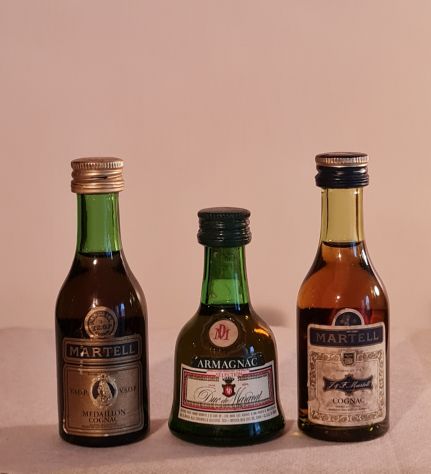 Rare Mignon Martell e Armagnac collezione di n° 3