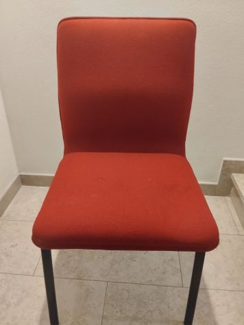 Coppia poltroncine tessuto rosso - Foto 2