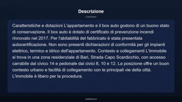 Immobile in asta di 90 m², box auto in vendita a Bari - Foto 4