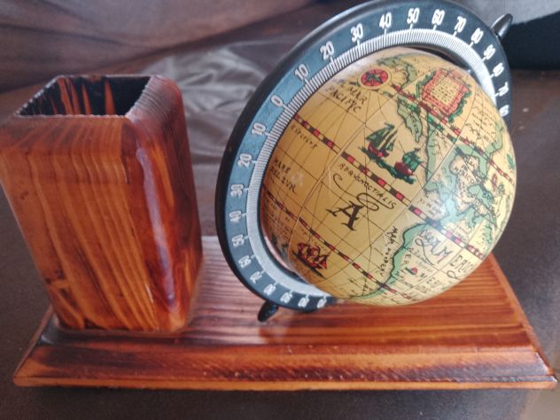 Mappamondo Portapenne Da Tavolo In Legno da Collez - Foto 6